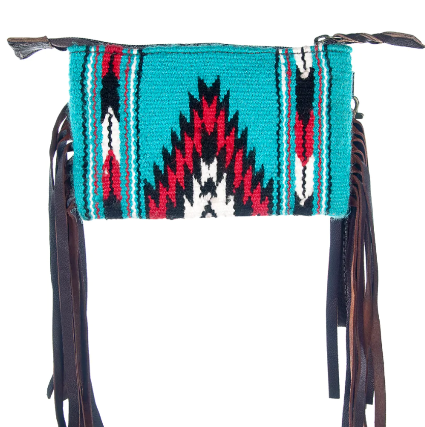 The Ranchette Wristlet Purse-Turquoise
