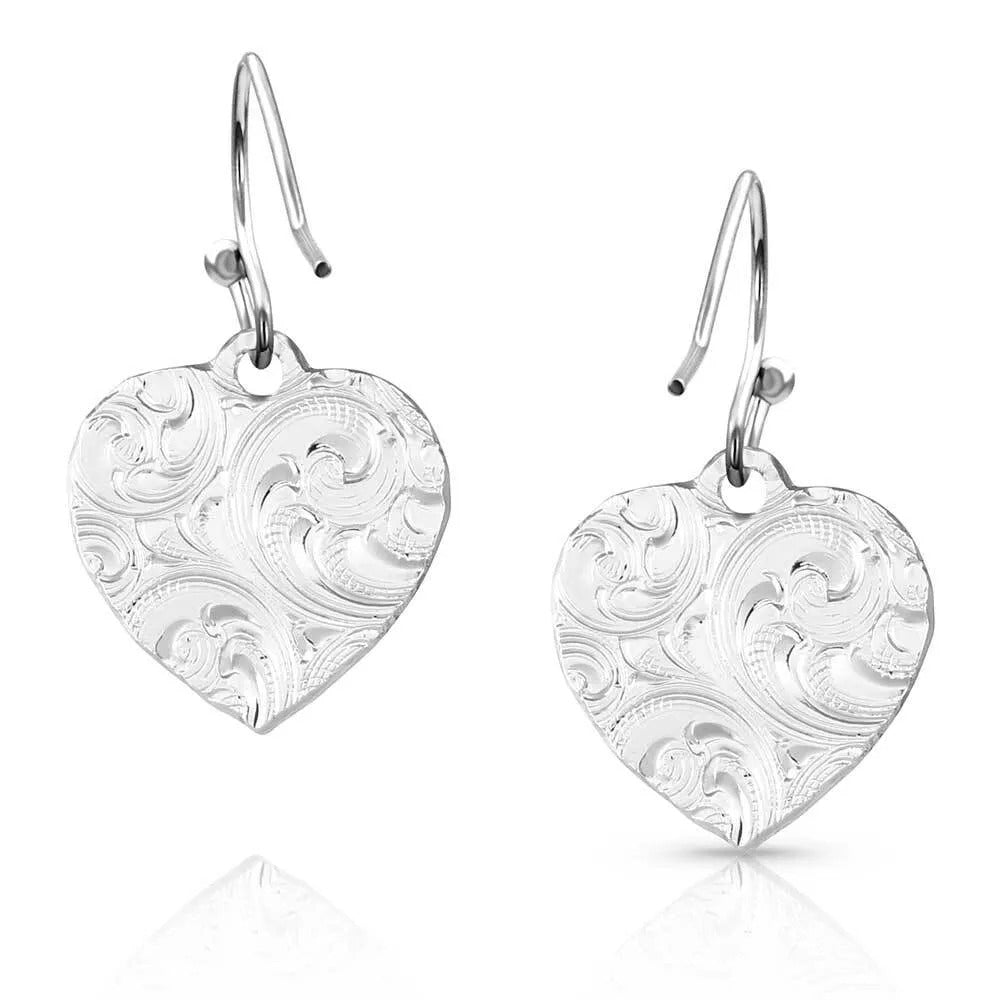 The Western Heart Earrings by Montana Silversmiths