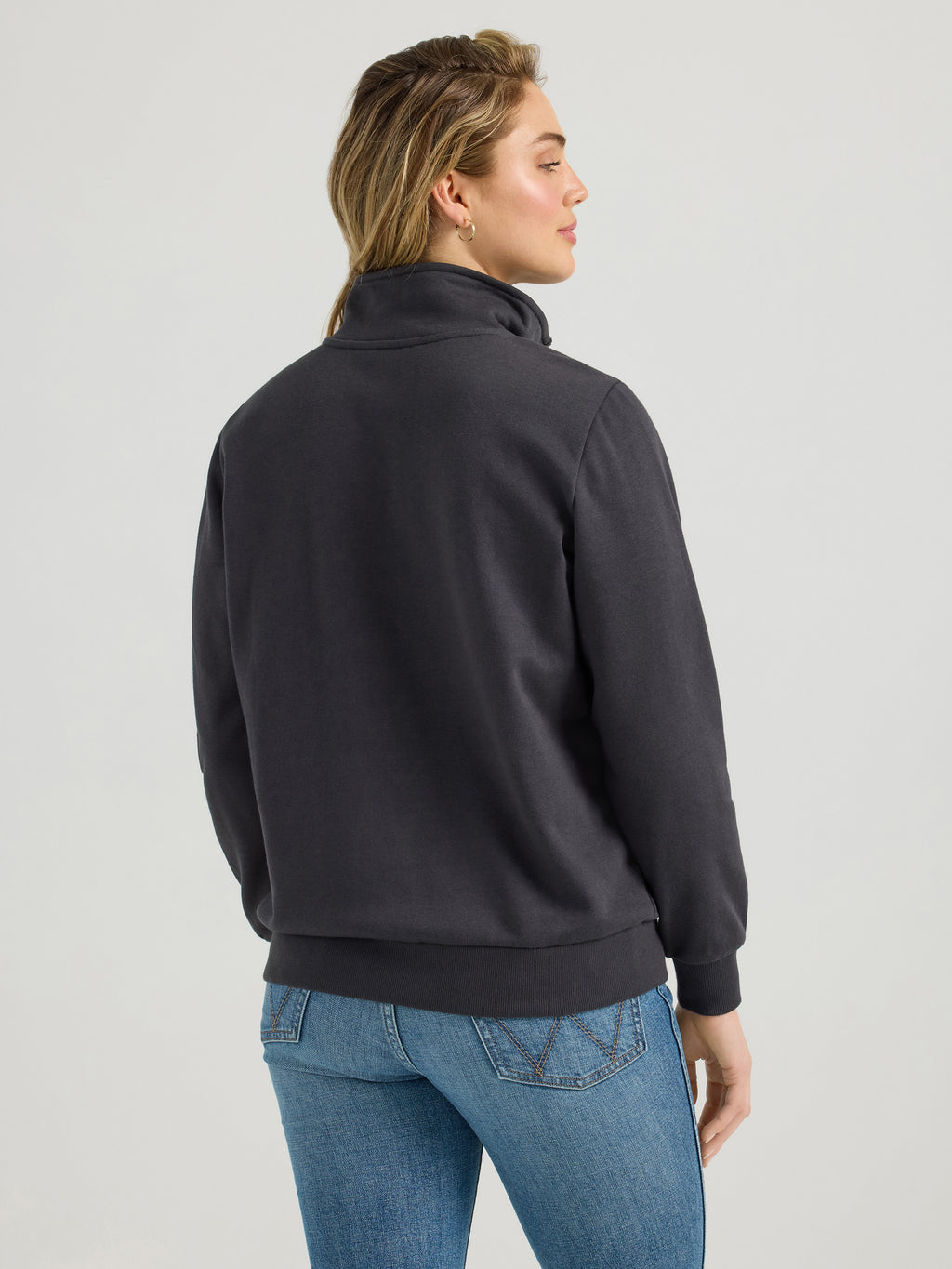 Long Live Cowboys 1/4 Zip Sweatshirt By Wrangler