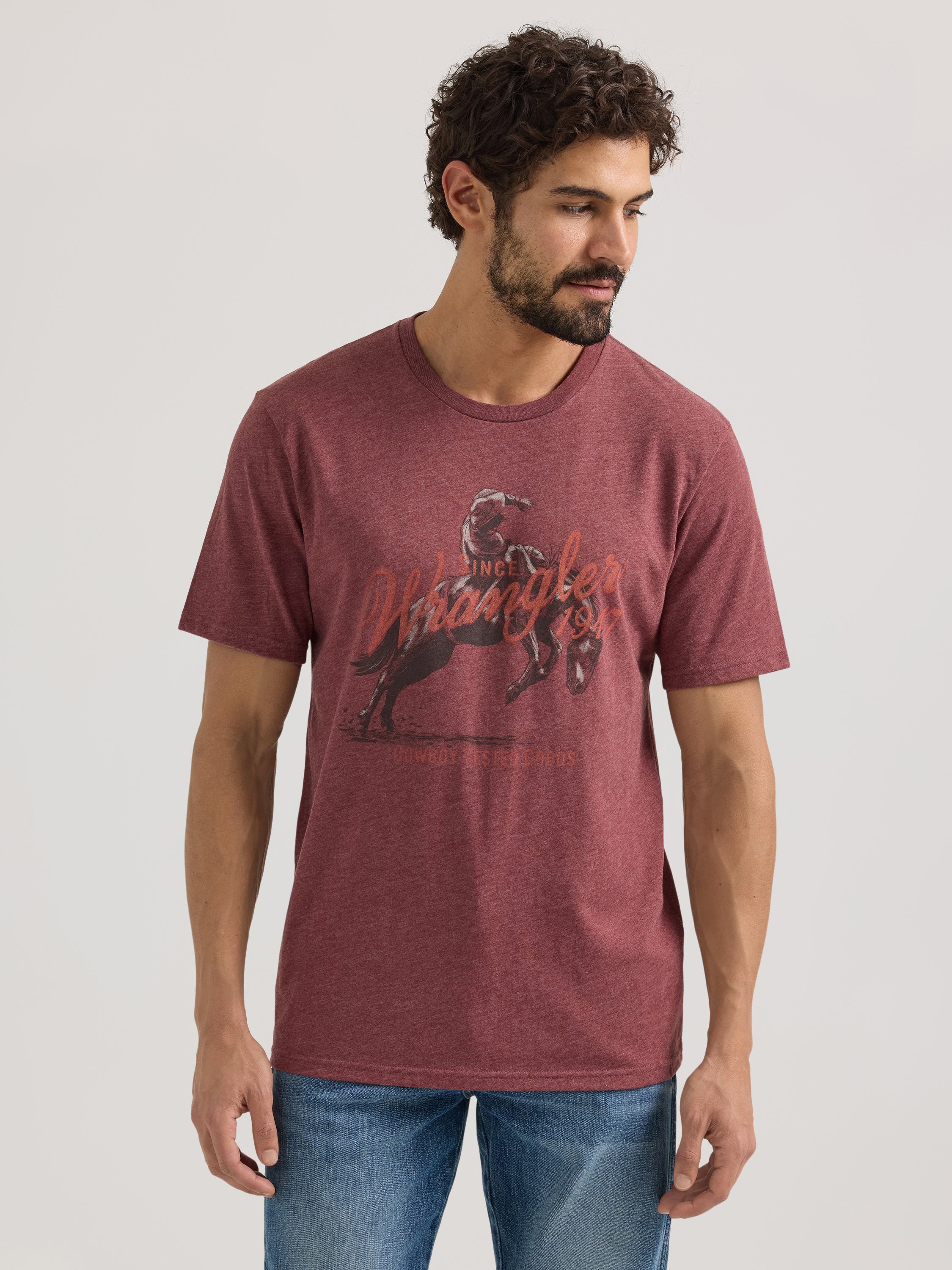 The Cowboy Tested Bronc Men's Tee By Wrangler