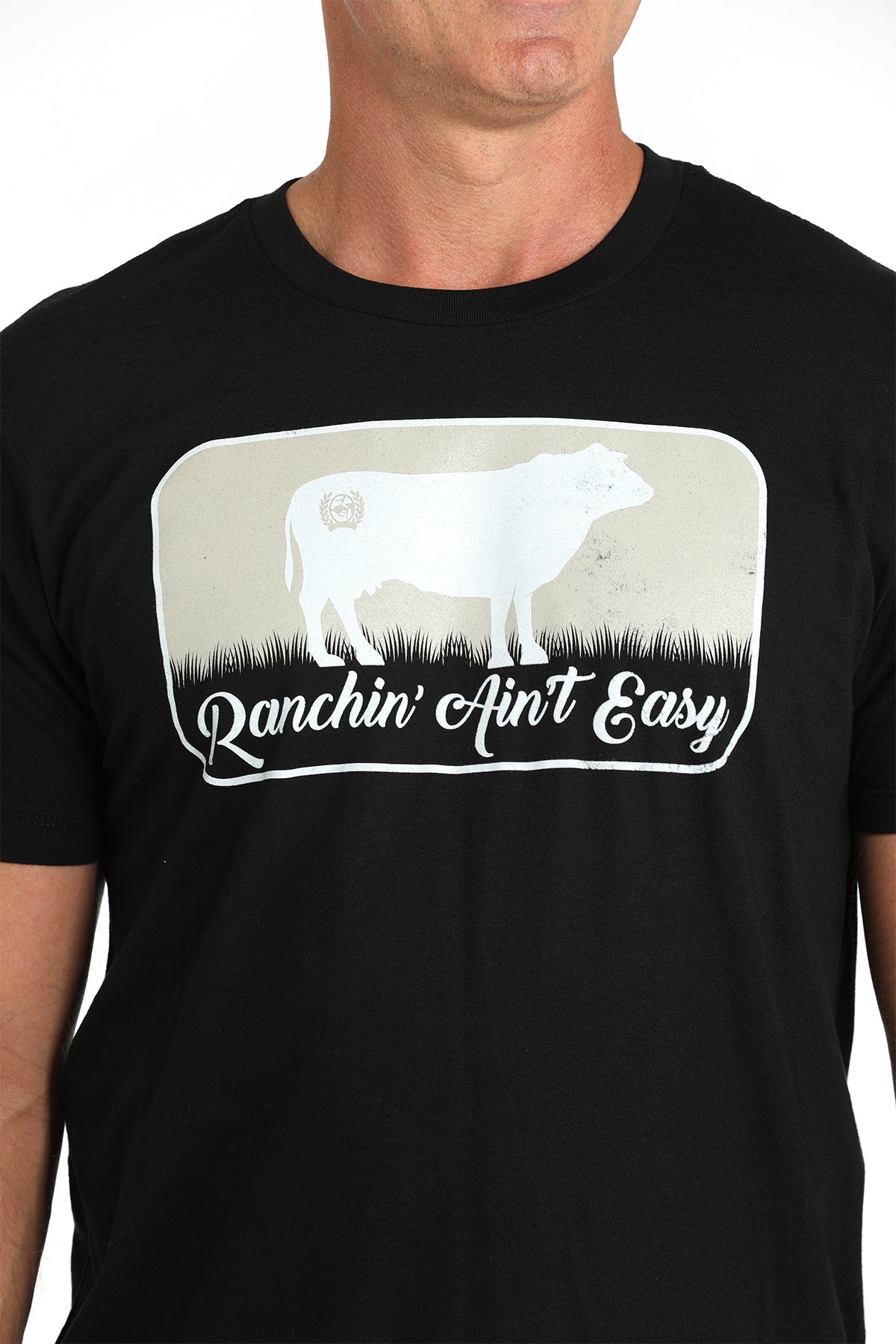 The Ranchin' Ain't Easy Tee by Cinch