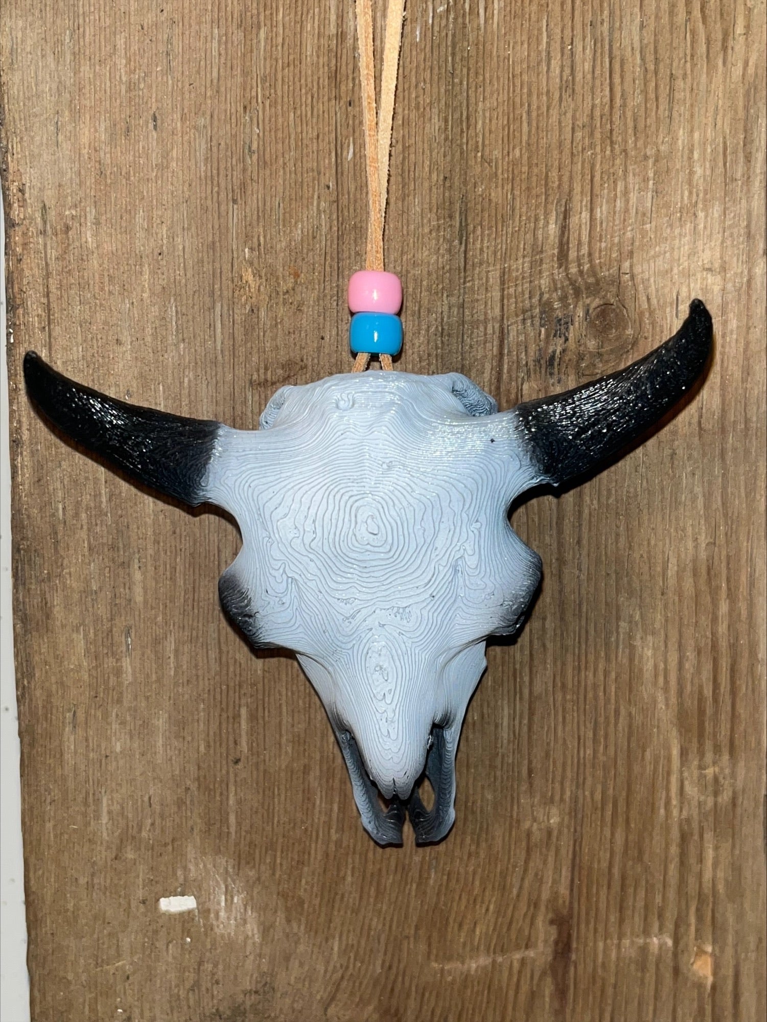Steer Skull Car Dangle - Assorted Colours