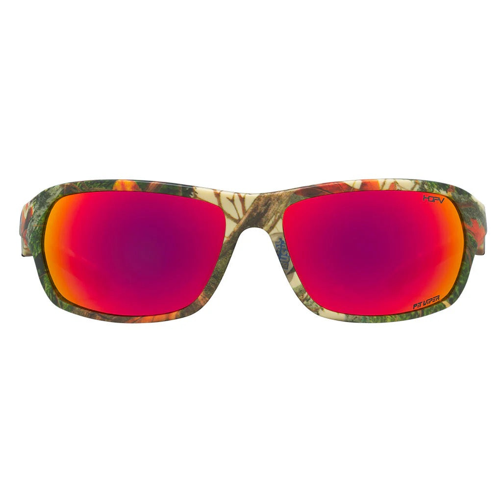 The Somox Actualbush in HDPV Polarized Red Sunglasses by Pit Viper