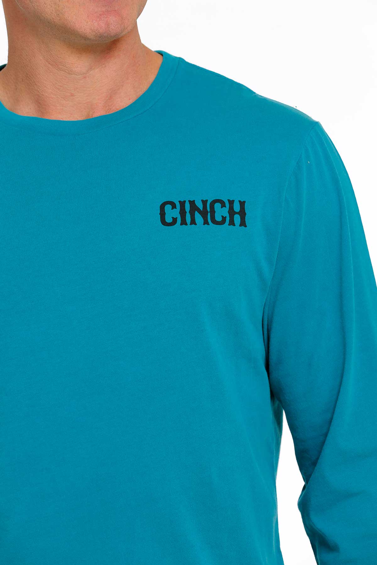 The Nanton Long Sleeve Teal Tee by Cinch