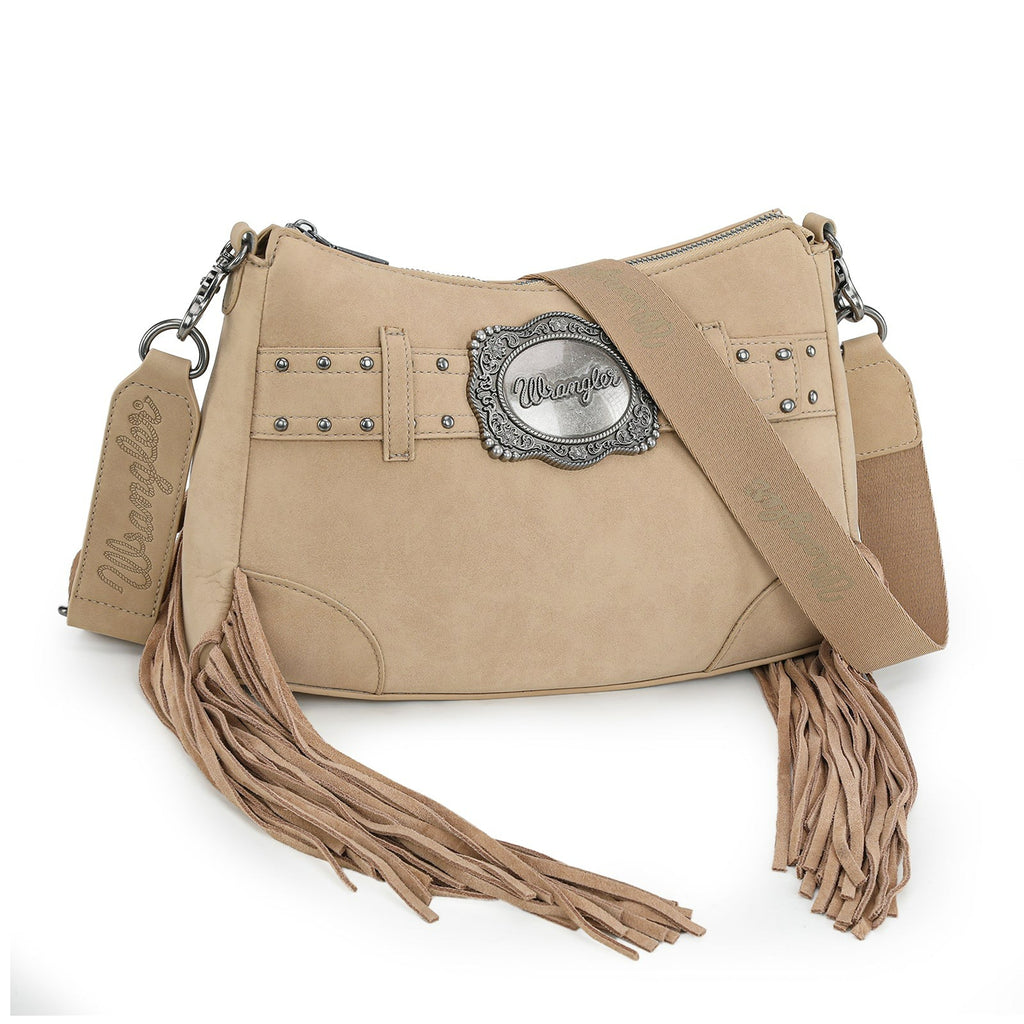 The Dusty Belle Hobo Purse by Wrangler in Tan
