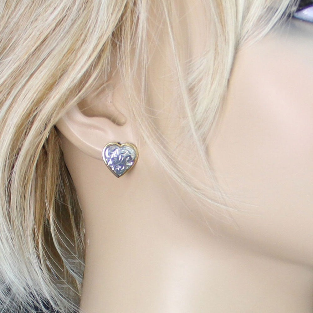 Classic Heart Stud Earrings by Montana Silversmiths