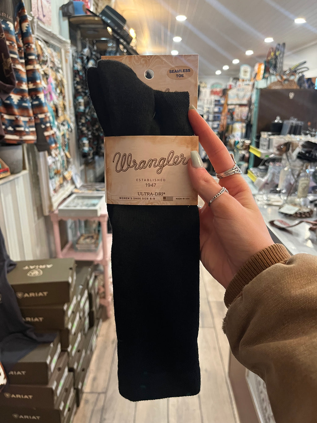 Wrangler Women's Ultra-Dri Socks - Black