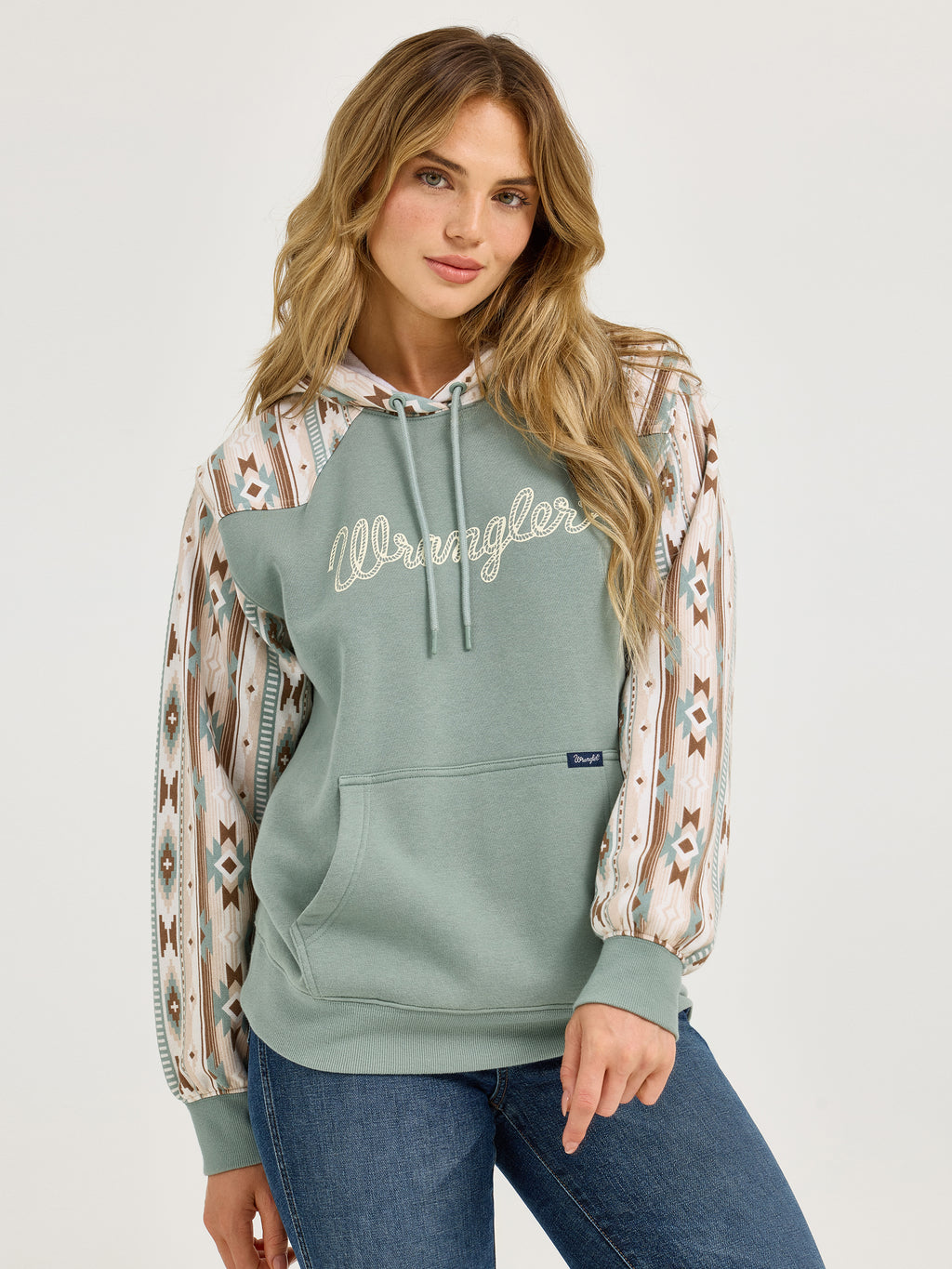 Southwestern Yoke Pullover Hoodie by Wrangler