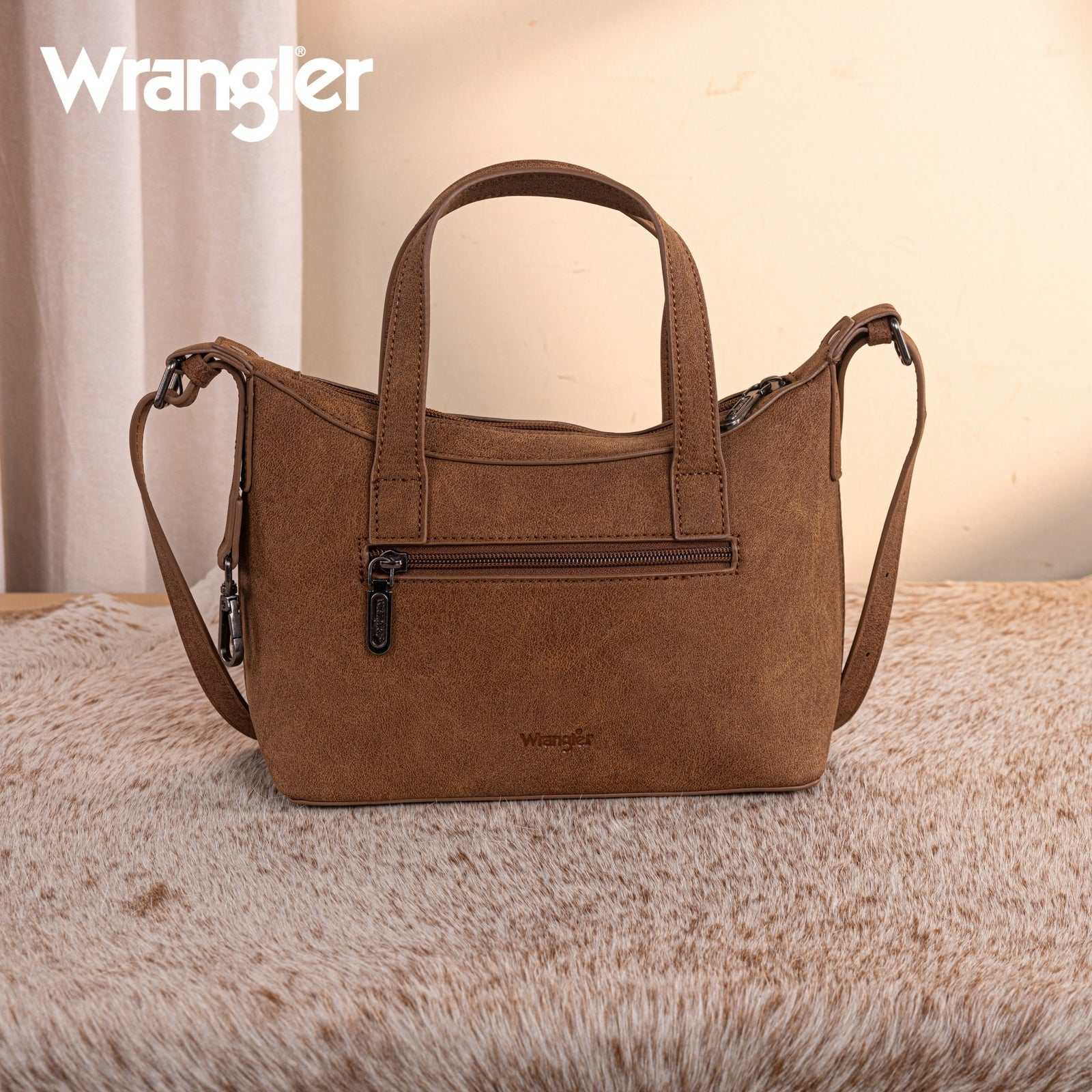 The Alexandra Wrangler Mini Tote/Crossbody Purse in Brown