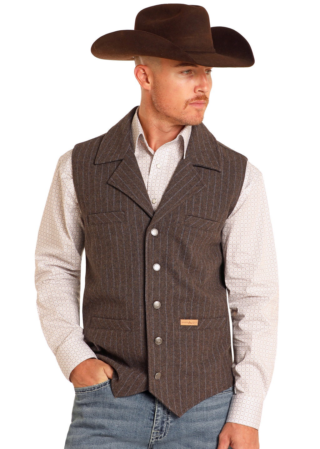 The Montana Men's Wool Vest by Powder River