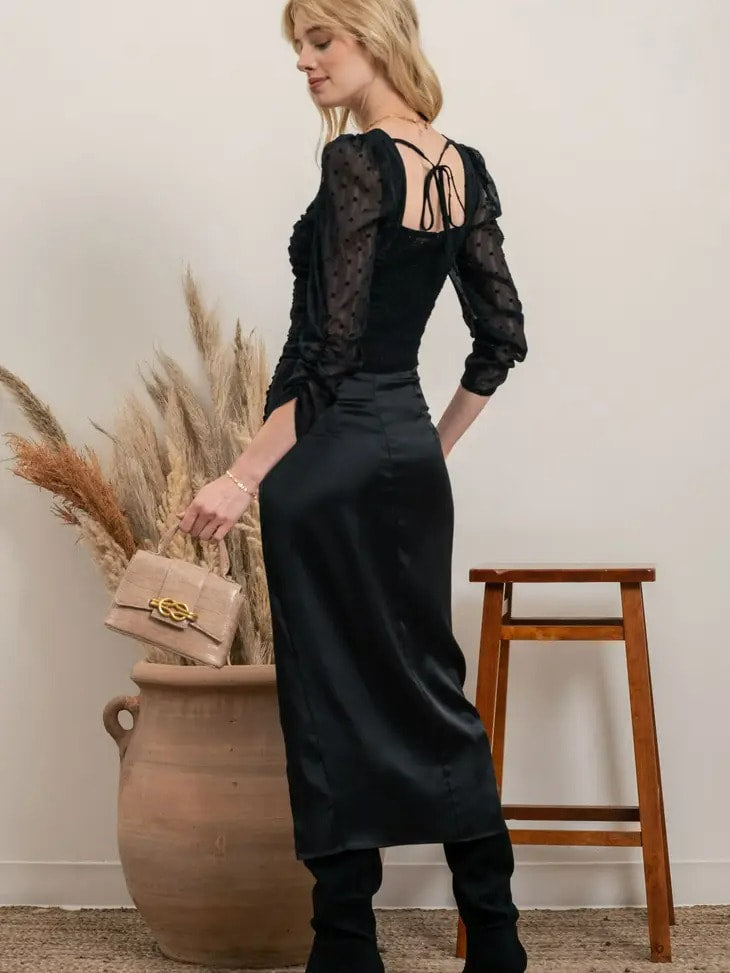 The Annie Oakley Top - Black