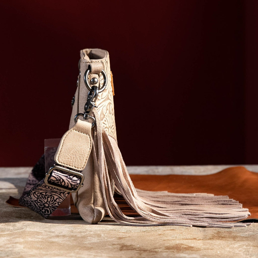 The Double Double Embossed Wrangler Crossbody Purse