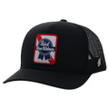 Pabst Blue Ribbon Hat by Hooey Black/Black