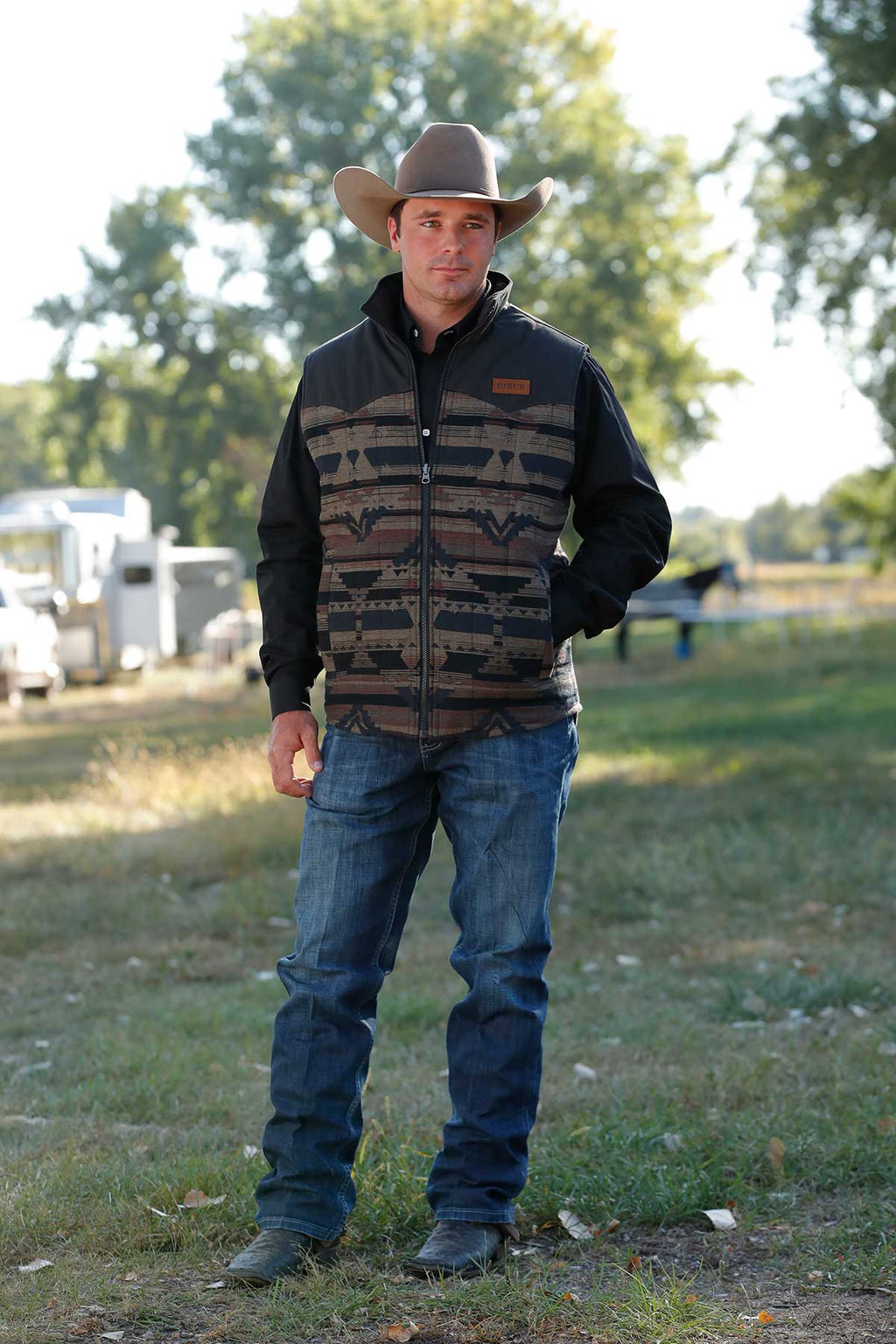 The Windy Ridge Men's Reversible Vest by Cinch
