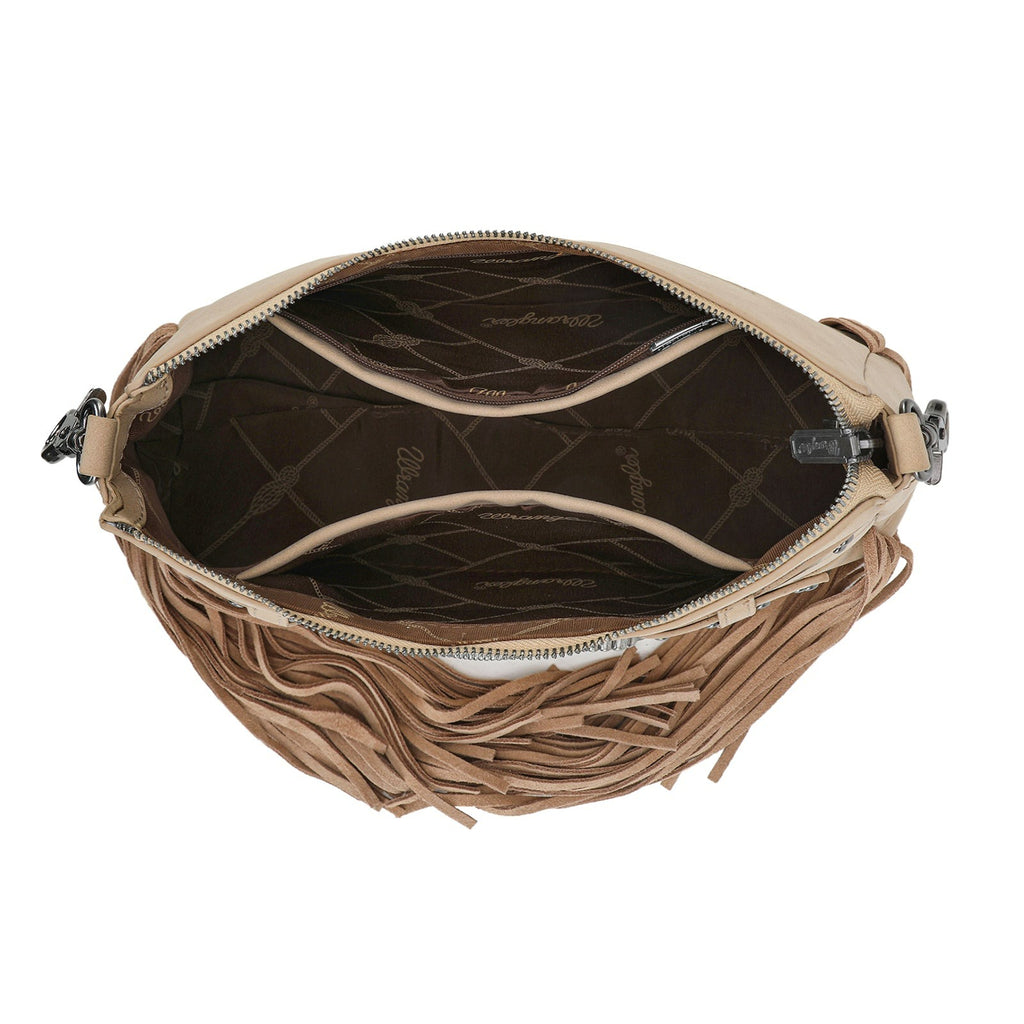 The Dusty Belle Hobo Purse by Wrangler in Tan
