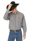 Cowboy Cut Snap Up Shirt by Wrangler in Moonless Night