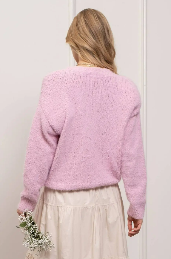 Cute & Cozy Pink Cardigan