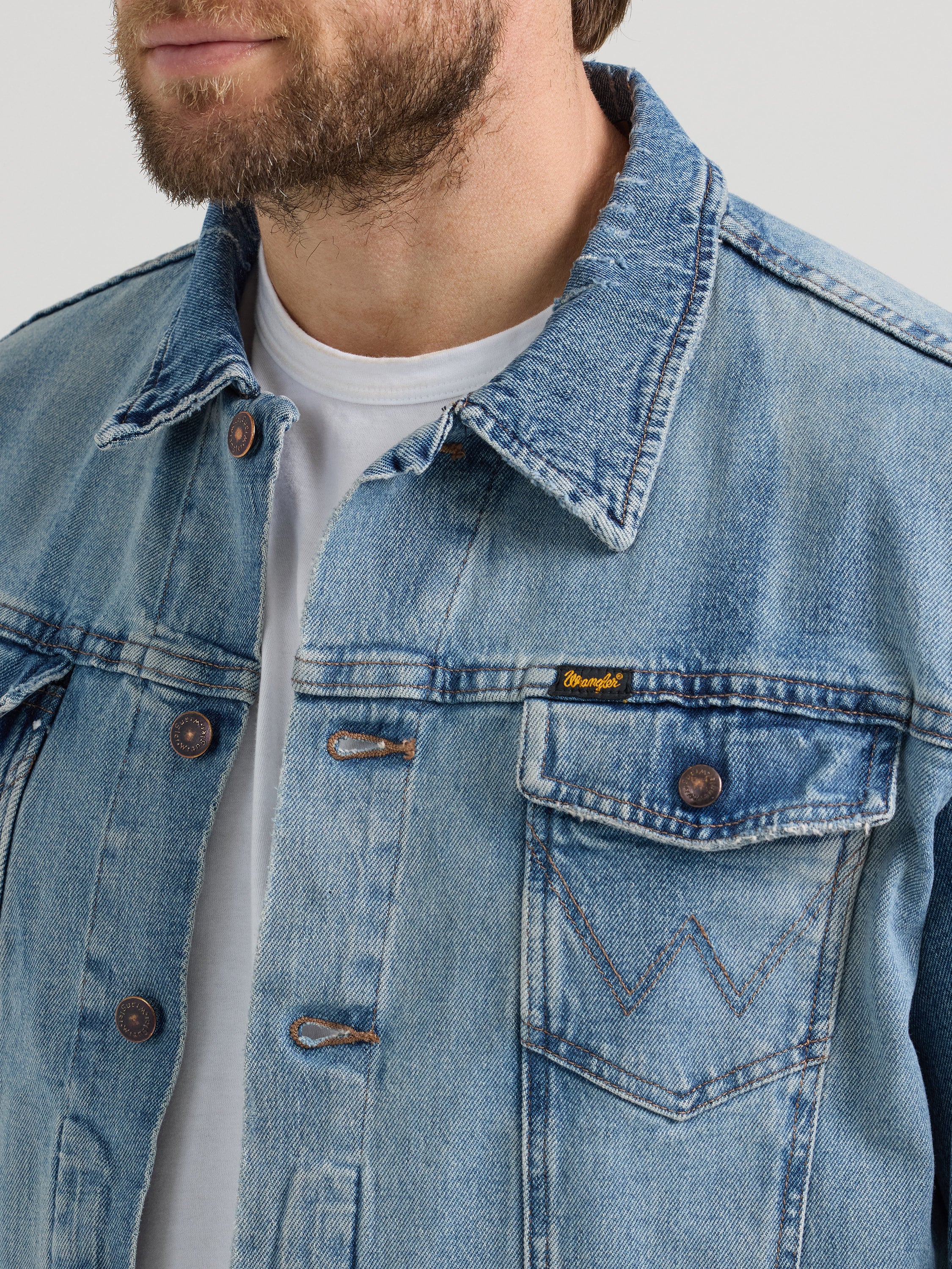 Cowboy Cut Vintage Inspired Men's Denim Jacket by Wrangler
