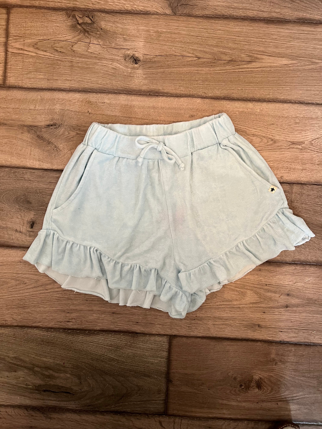 The Daisy Duke Ruffle Shorts - Baby Blue
