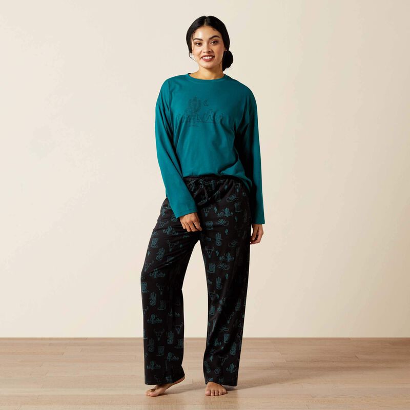 Dreams Pajama Set by Ariat in Cozyville Cactus