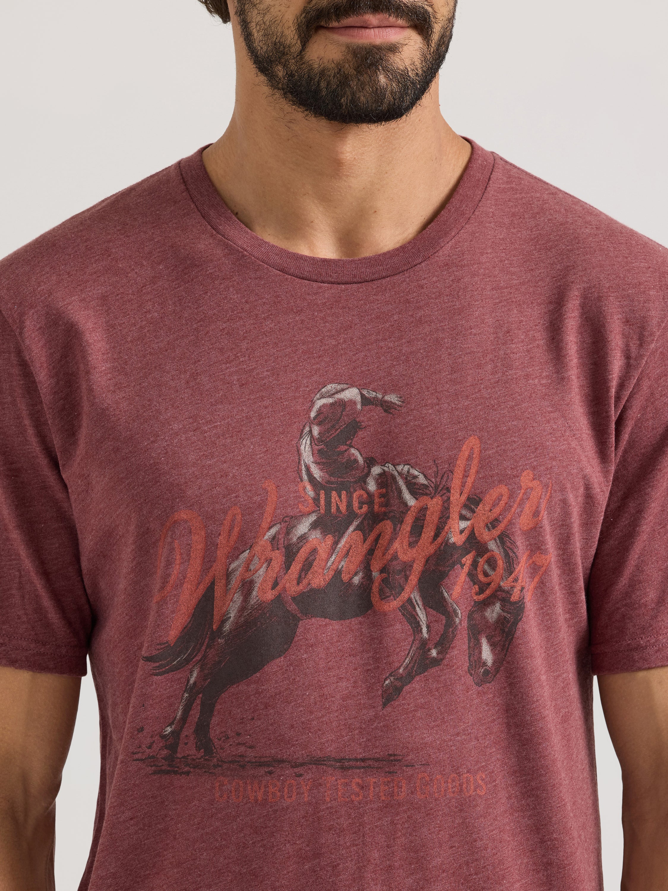 The Cowboy Tested Bronc Men's Tee By Wrangler