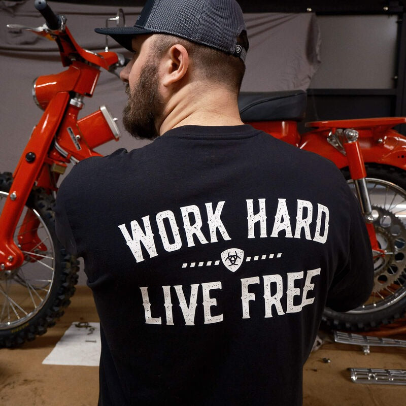 Ariat Men's Rebar Work Hard Live Free T-Shirt