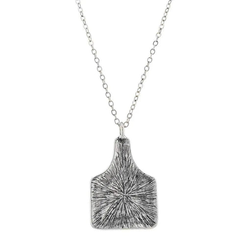 Floral Cowtag Attitude Necklace by Montana Silversmiths