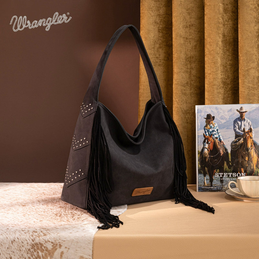 The Tracy Hobo Purse by Wrangler in Black