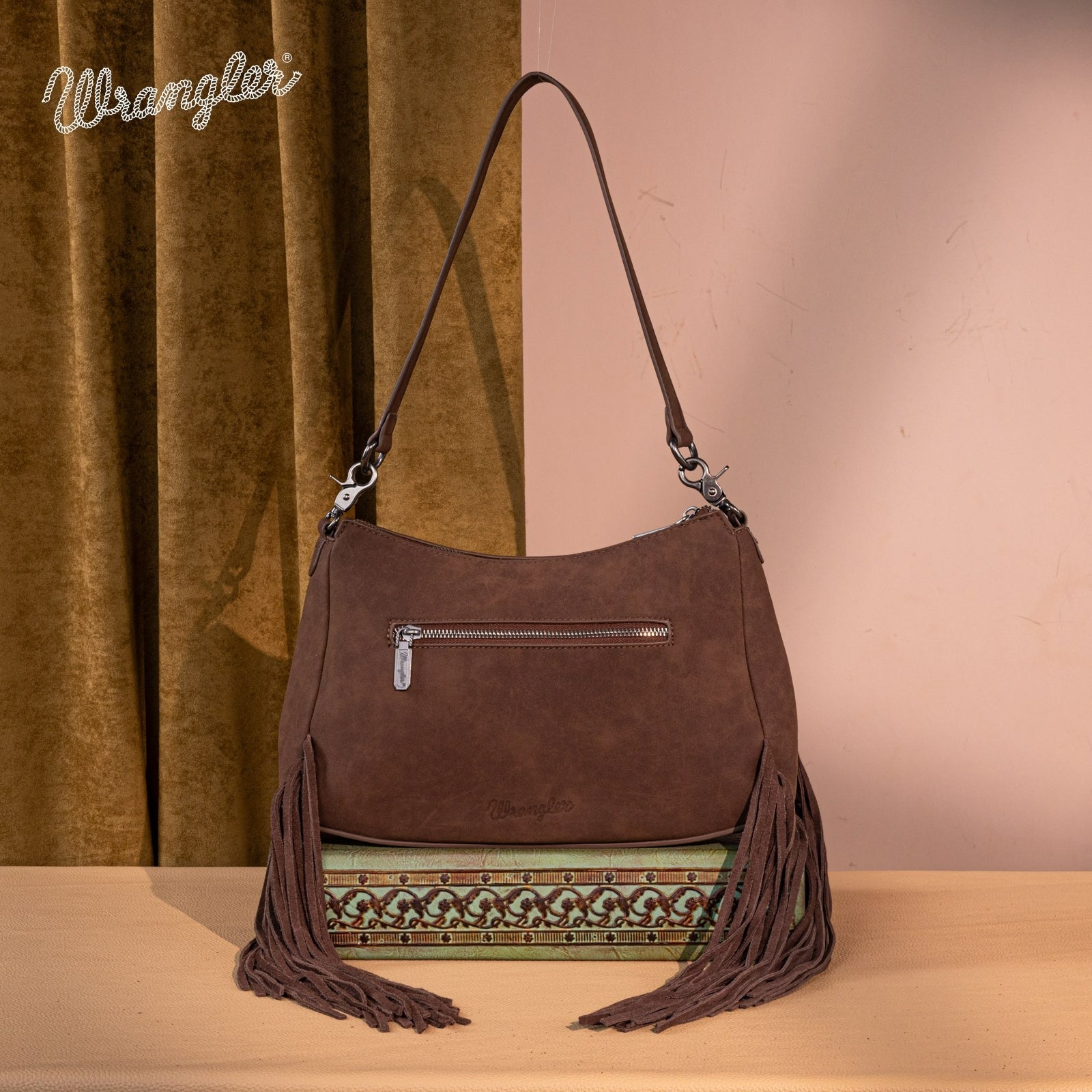 The Dusty Belle Hobo Purse by Wrangler in Coffee