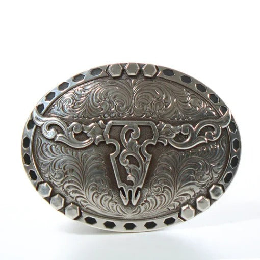 The Bolt & Chain Longhorn Buckle By Nocana