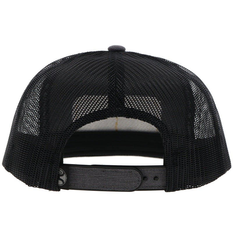 The Armani Hat by Hooey Charcoal Pinstripe/Black