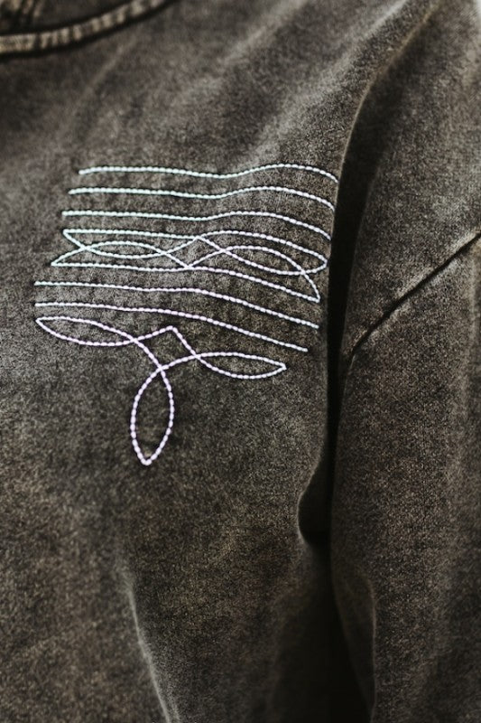 The Boot Stitch Babe Hoodie By Lucky & Blessed