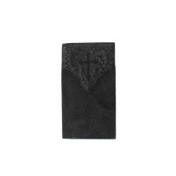 Nocana Roughout Cross Rodeo Wallet - Black