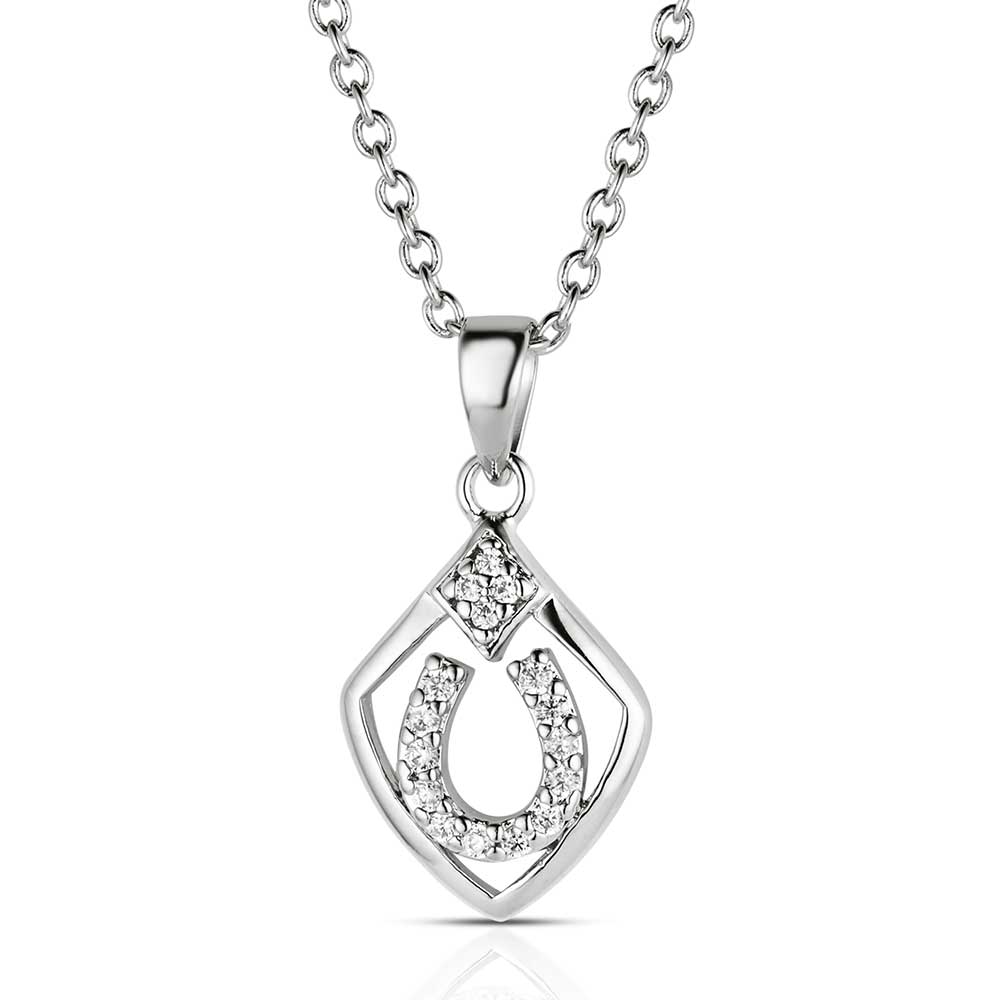 Shielded In Horseshoes Necklace by Montana Silversmiths