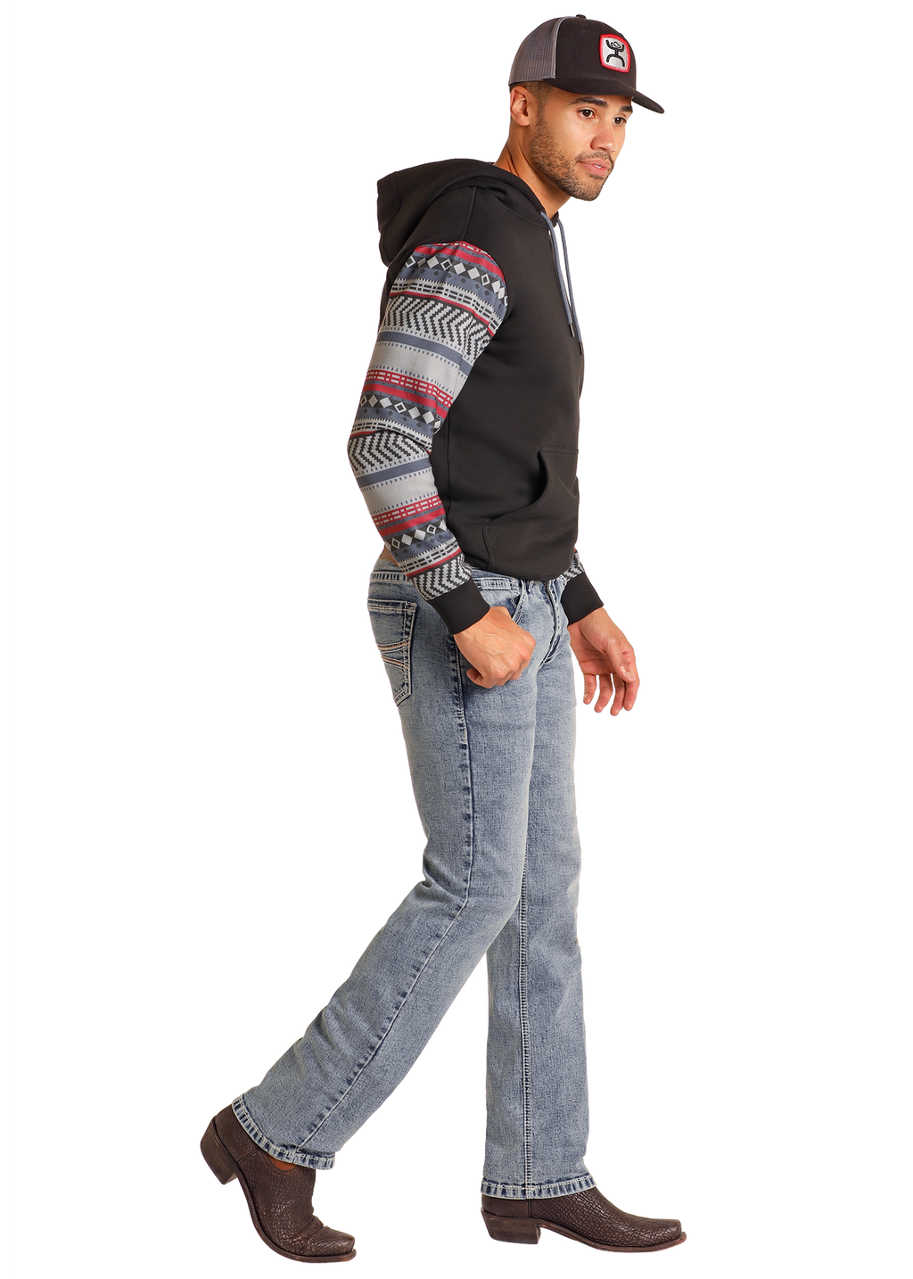 The Jackson Ridge Revolver Slim Straight fit Jeans by Hooey x Rock & Roll Denim