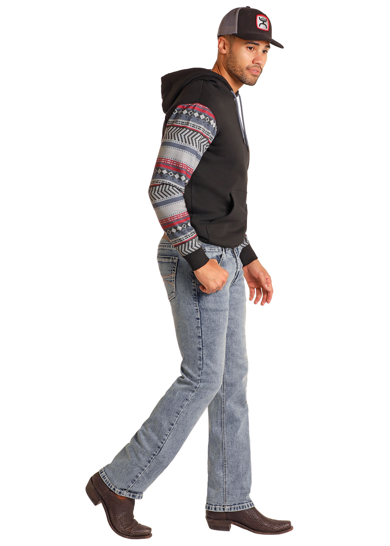 The Jackson Ridge Revolver Slim Straight fit Jeans by Hooey x Rock & Roll Denim