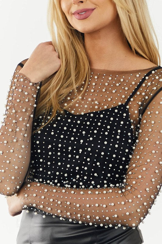 The Lola Pearl Mesh Shirt