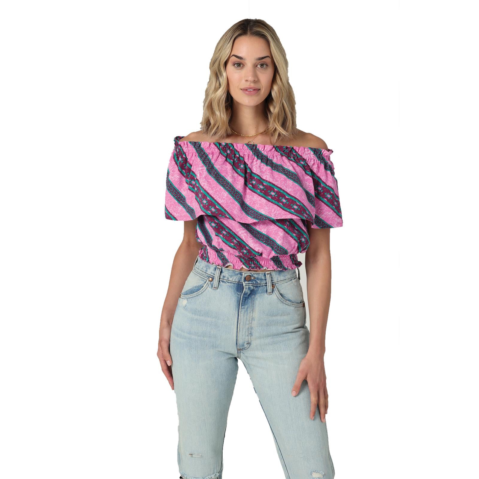 The Sassy Senorita Off the Shoulder Top by Wrangler