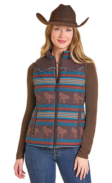 The Chocolate Horse Delight Vest by Panhandle Slim