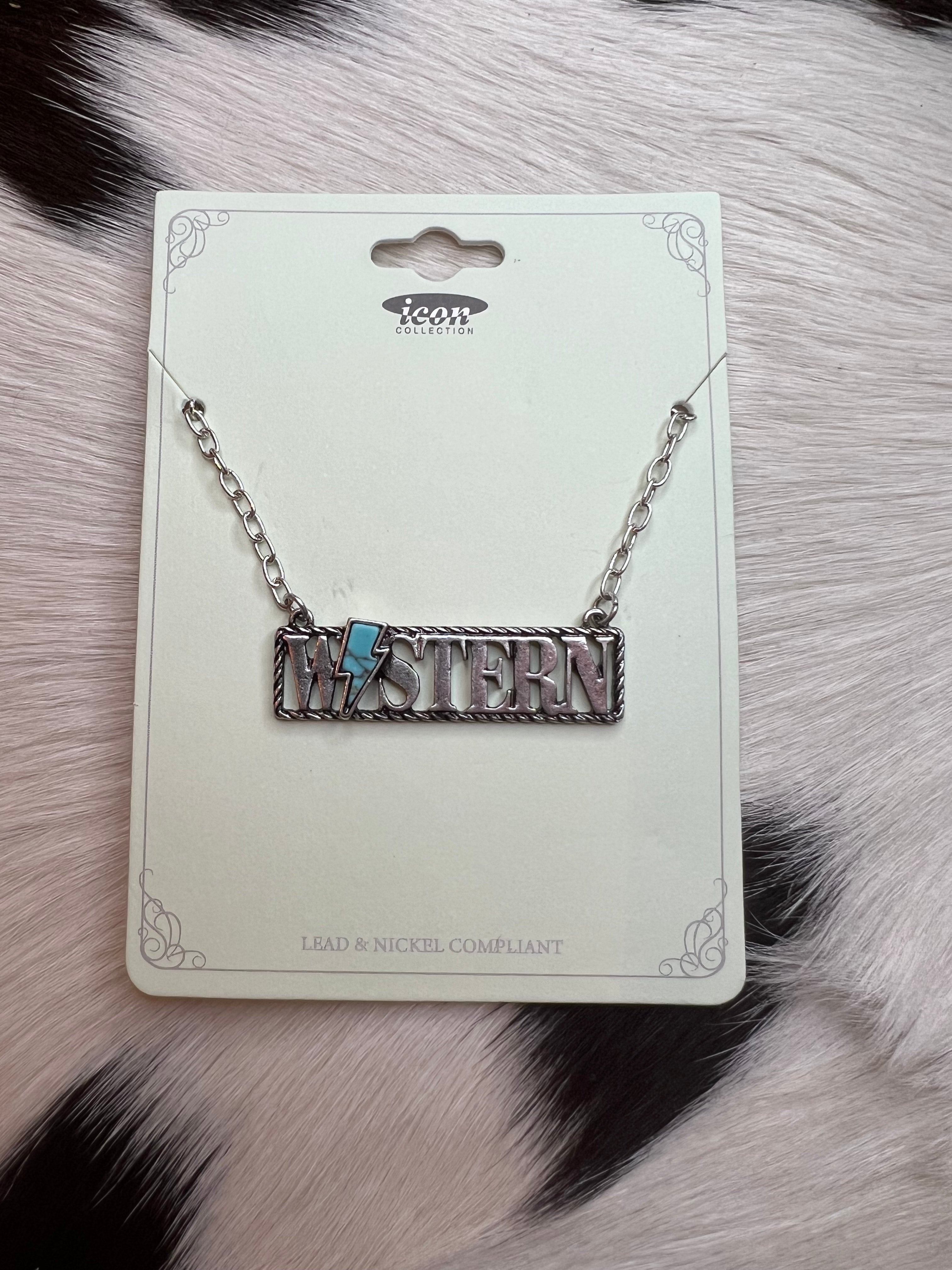 Western Thunder Bar Necklace