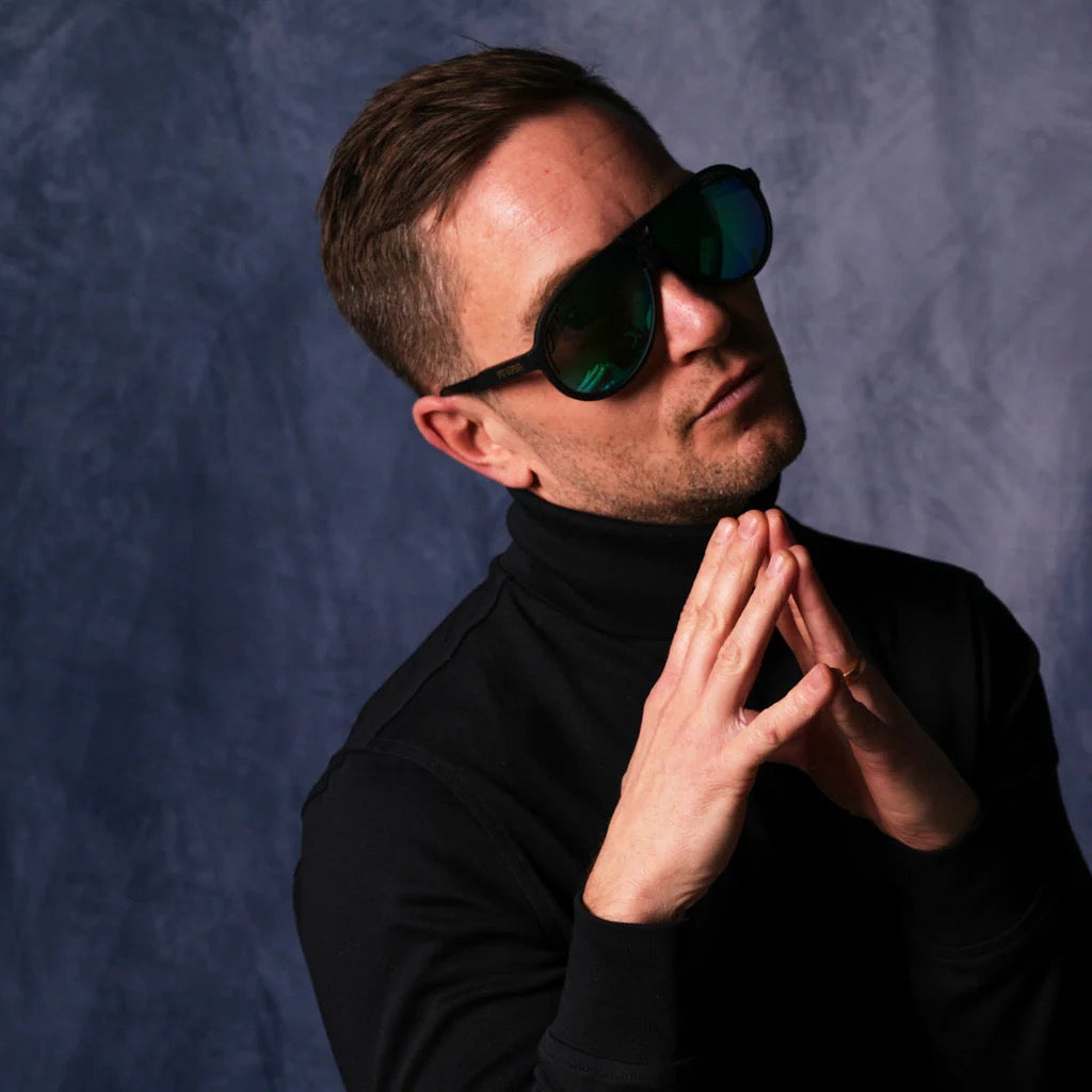 The Jethawk Exec HDPV Polarized Blue-Green Sunglasses by Pit Viper
