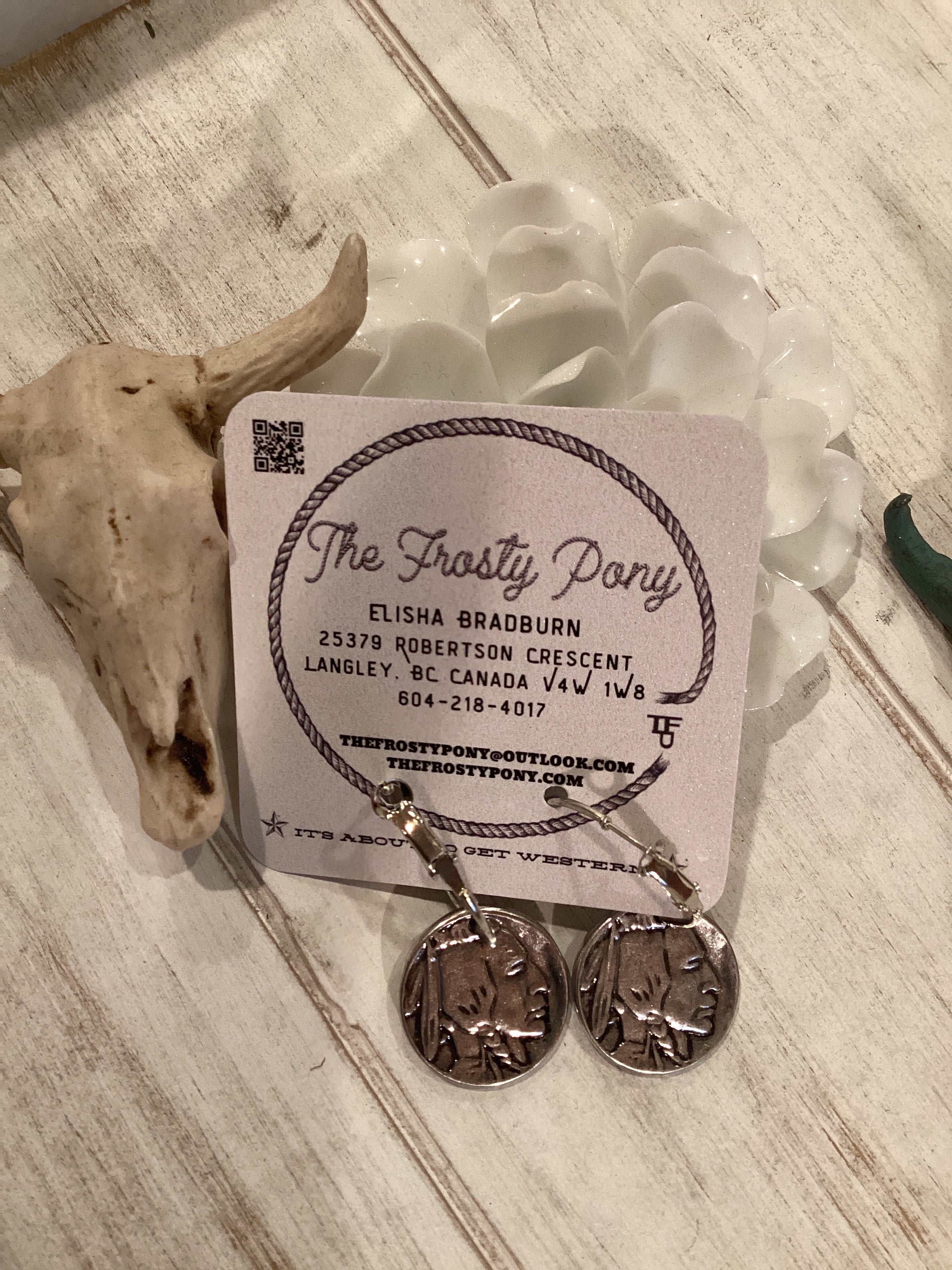 The Buffalo Coin Earring