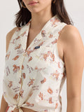 The Classic Cowgirl Timeless Sleeveless Tye Blouse by Wrangler