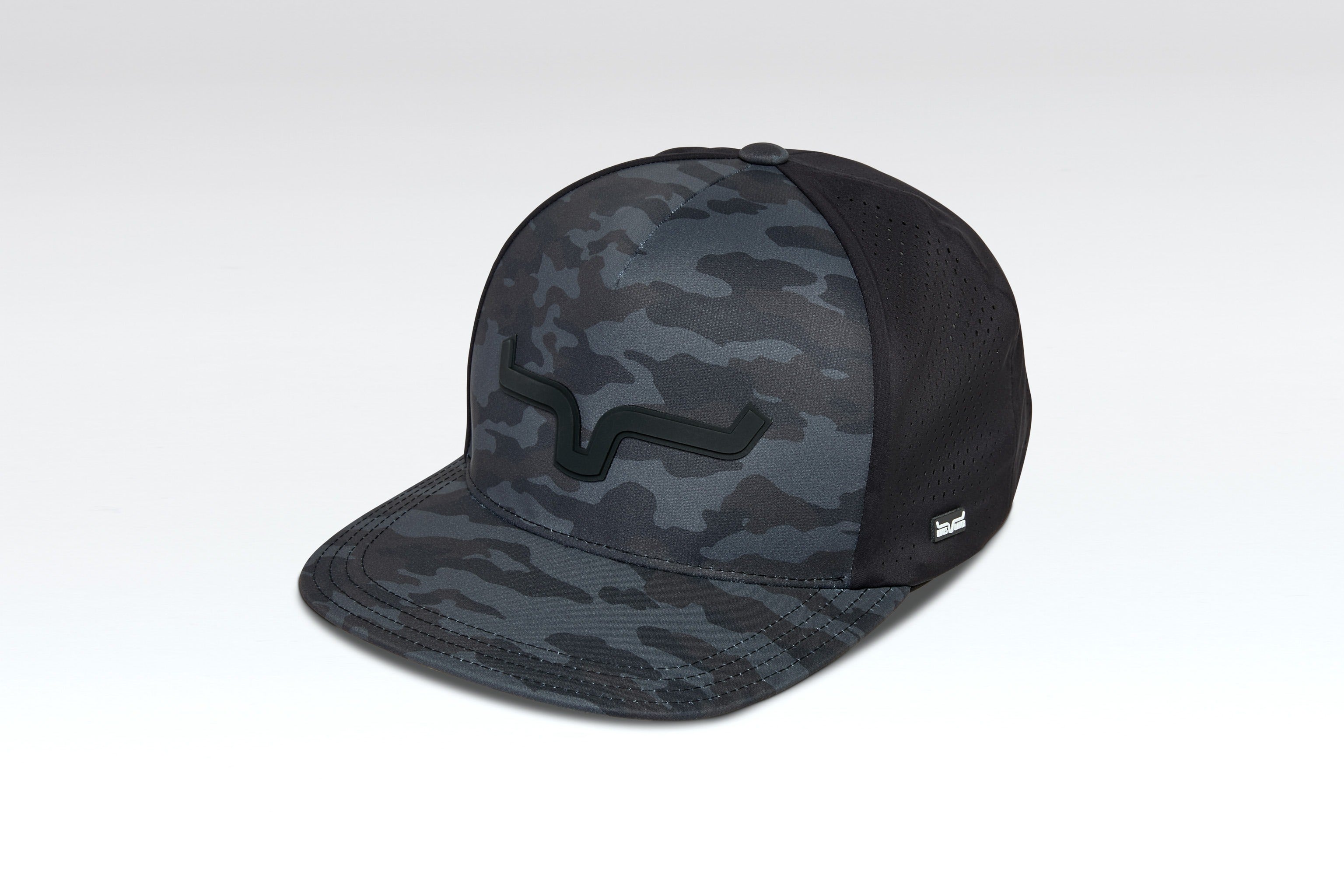 Estrada Trucker Hat in Black Camo by Kimes Ranch