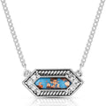 Miner's Cobalt Turquoise Necklace by Montana Silversmiths