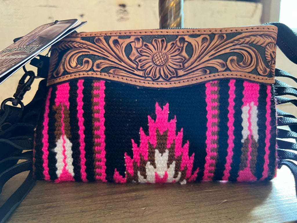 The Ranchette Wristlet Purse - Electric Pink