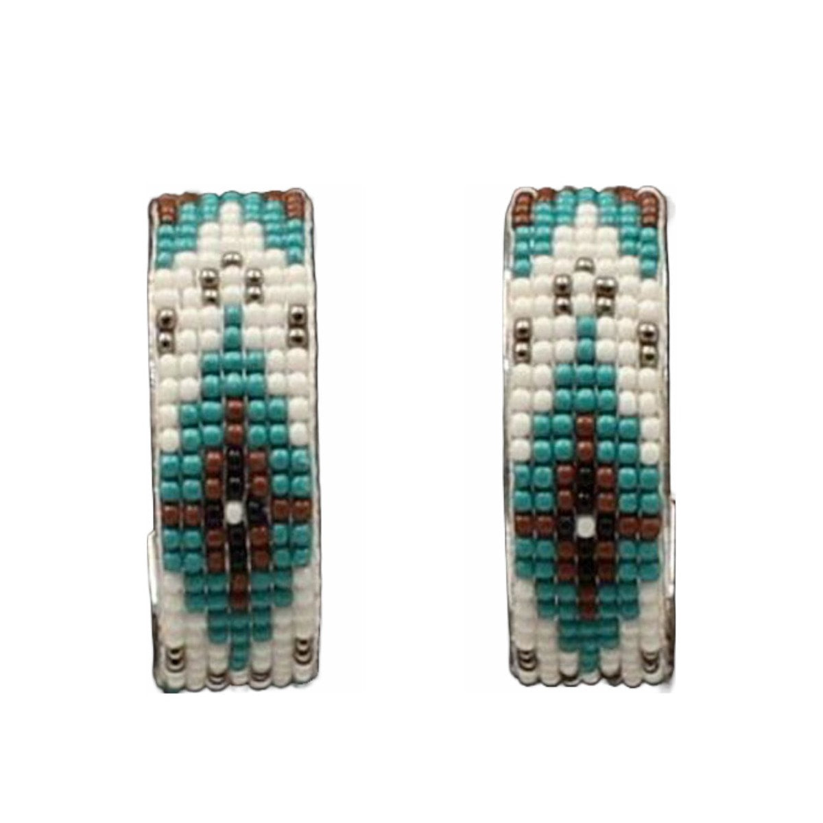 The Legend Beaded Hoop Earrings