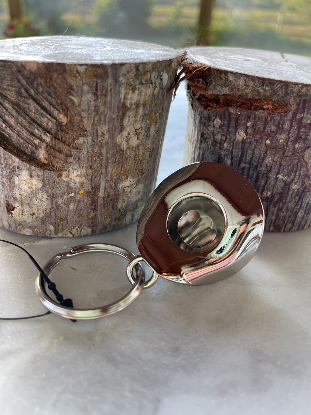 Chrome Cowboy Hat Keychain