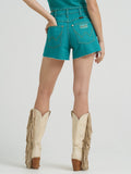 Turquoise Superstar Lainey Wilson X Wrangler Jean Shorts