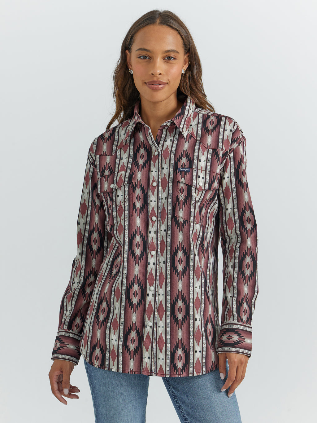 The Callie Joe Aztec Snap Shirt by Wrangler